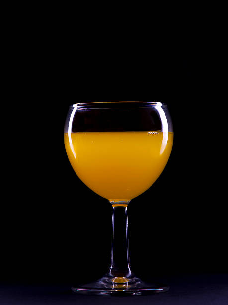 Glass of Orange stock photo