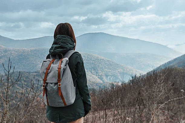 istock Hiker woman in the mountains 525899059