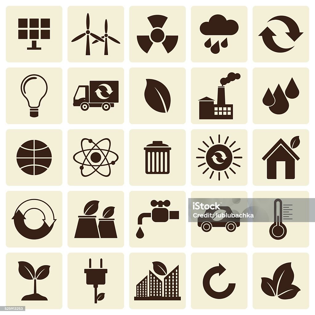 Ecology flat material design concept Ecology flat material design concept with ecology, environment, energy and pollution icons vector set Battery stock vector
