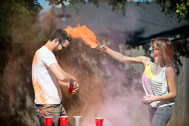 Colorants Fight 80+ Couple Paint Fight Stock Photos, Pictures & Royalty-Free Images ...
