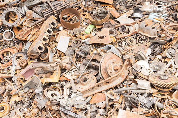 istock scrap iron unused, rubble, remnant of iron 525920491