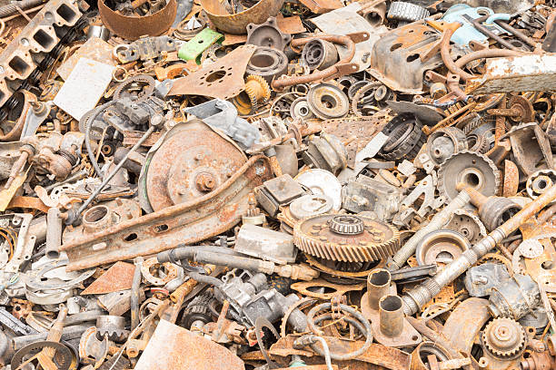 istock scrap iron unused, rubble, remnant of iron 525937455