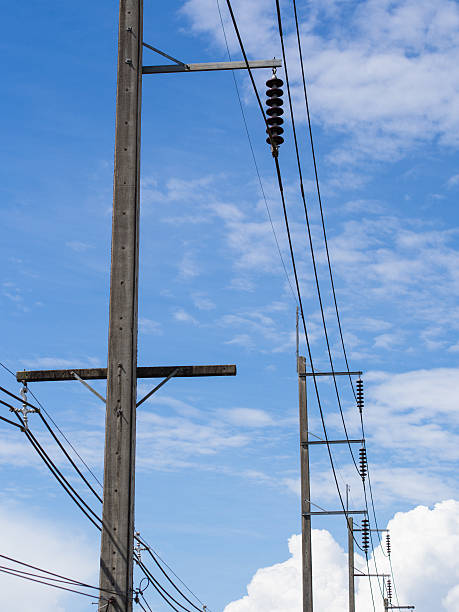 Palo elettrico - foto stock