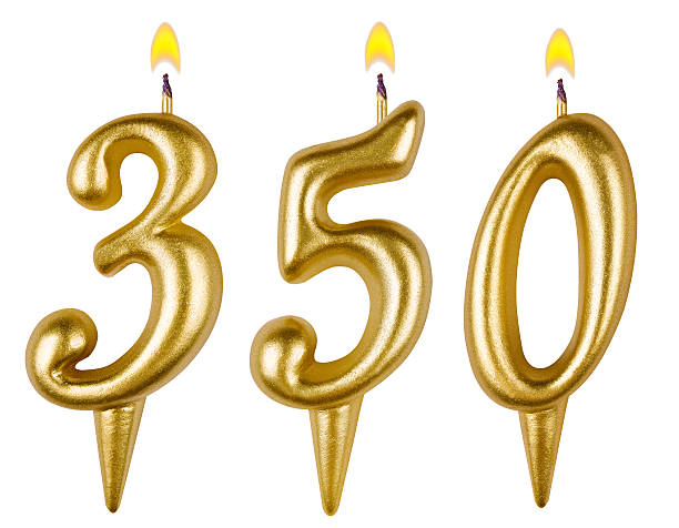 istock candles number three hundred fifty isolated on white background 525939833