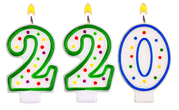 istock candles number two hundred twenty isolated on white background 525951085