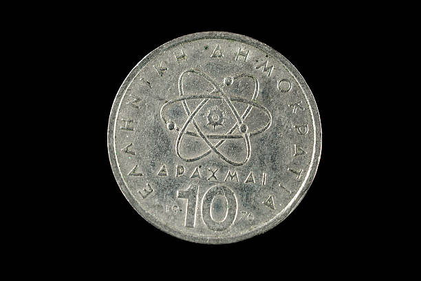 istock Used Greek Coin Isolated 525951731