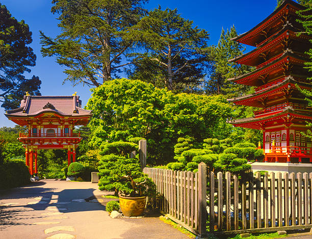 The oldest public Japanese garden in the United States located inside Golden Gate Park in San Francisco, California