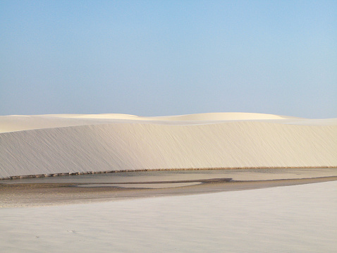 Dunes landscape in Lencois Maranhenses. Brazil. Horizontal format