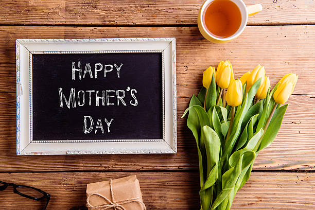 Mothers day composition, Picture frame with chalk sign