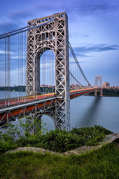 istock George Washington Bridge and Hudson River at Twilight 525959446