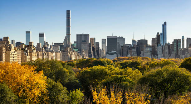 istock Fall in Central Park with Midtown Skyscapers. New York City 525959688