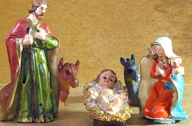 istock Nativity scene with baby jesus 525962683