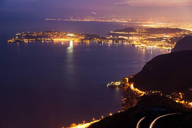 istock Distant view of Saint Jean Cap Ferrat and Nice 525963302