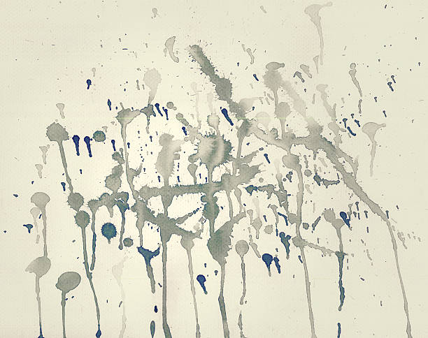 istock Old abstract watercolor splash on paper 525964574
