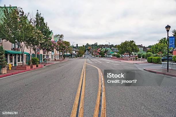 Solvang Main Street Views Stock Photo - Download Image Now - Architectural Feature, Banner - Sign, Building Exterior