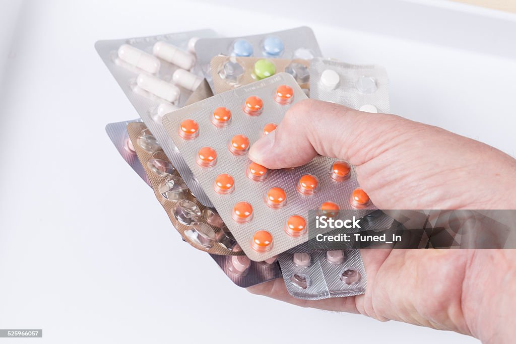 A lot of drug blisters, Freiburg, Germany Blister Stock Photo