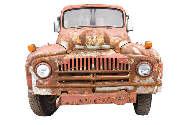 istock Retro vintage car look very dirty and abandon 525966119
