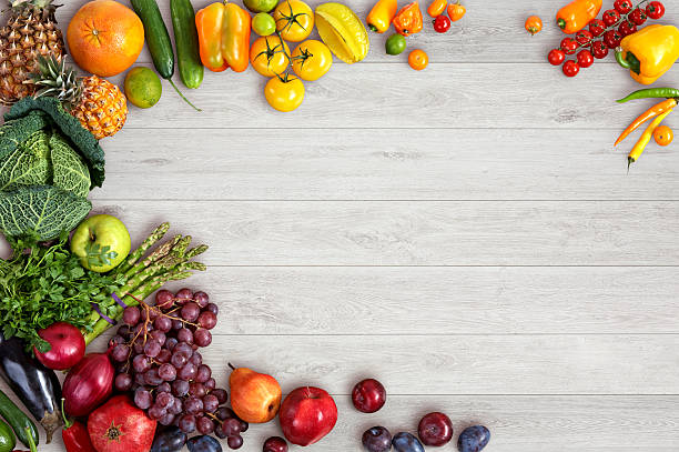 Healthy eating background stock photo