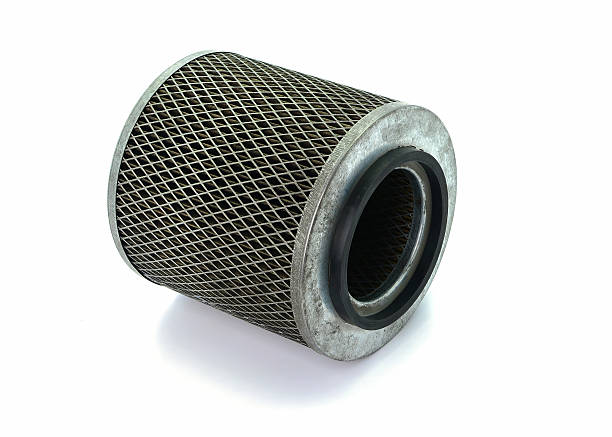istock Used air filters from car isolated on white background 525968888