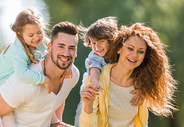 istock Family having fun outdoors. 525970053