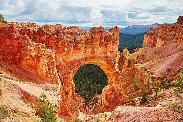Natural bridge rock formation in Bryce Canyon National Park, Utah, USA