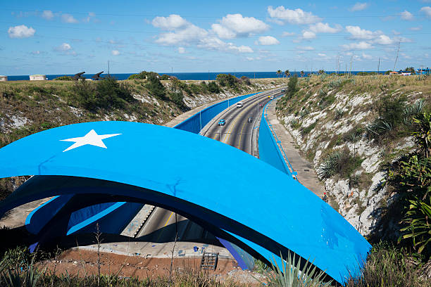 A road and tunnel entrance in Havana, Cuba
