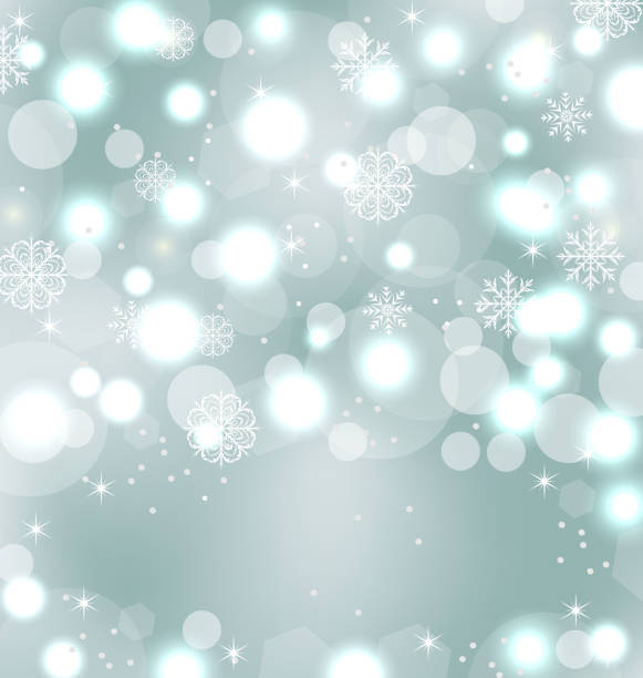 istock Christmas cute wallpaper with sparkle, snowflakes, stars 525974014