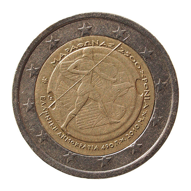 istock 2 Euro coin from Greece 525974436