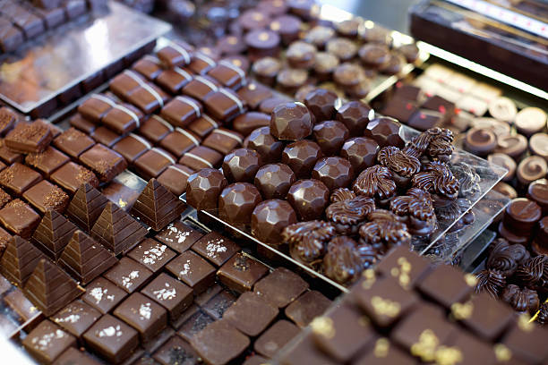 istock Wide assortment of ganaches, pralines, caraques 525975192