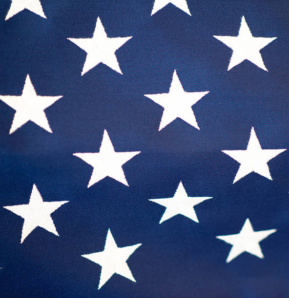 istock Patriotic American Flag Close Up 525981826