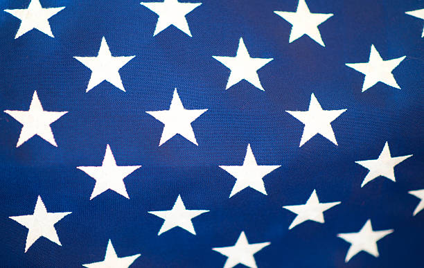 istock Patriotic American Flag Close Up 525981844