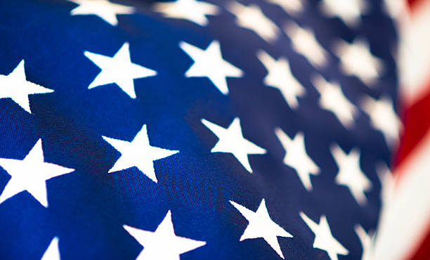 istock Patriotic American Flag Close Up 525981924