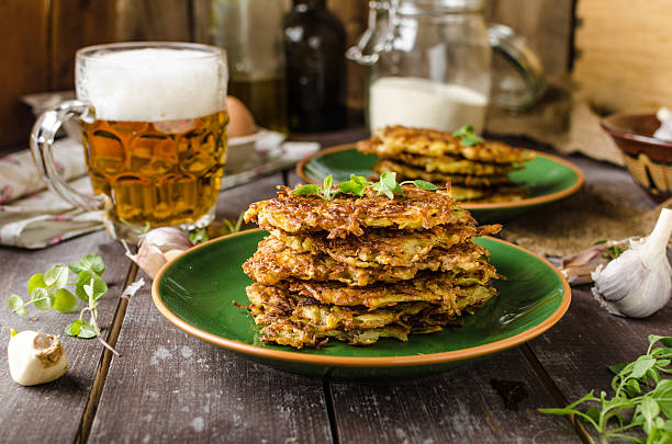 istock Potato pancakes with garlic and beer 525982226
