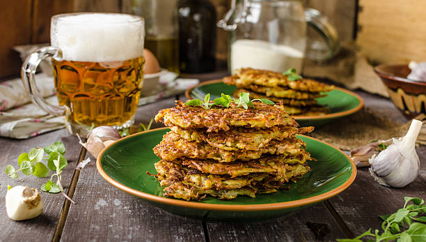 istock Potato pancakes with garlic and beer 525982246