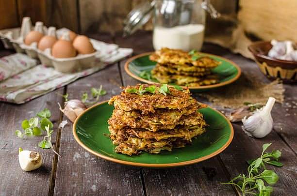 istock Potato pancakes with garlic and beer 525982266