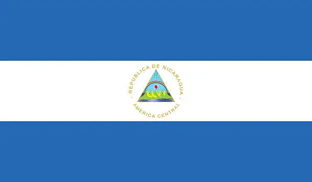 Vector illustration of Nicaragua Flagï»¿