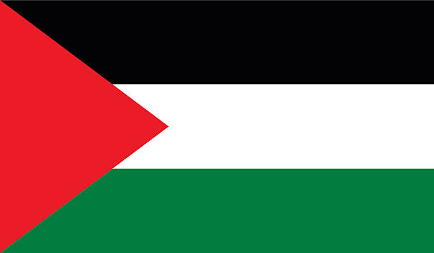 Palestine Flag Palestine Flag palestinian flag stock illustrations