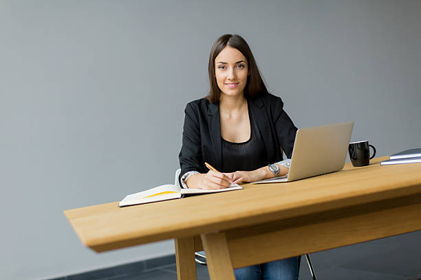 istock Young woman in the office 525986317