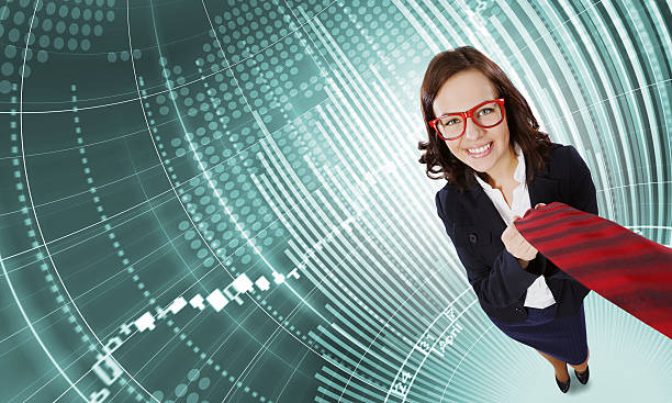 istock Funny businesswoman 525989147