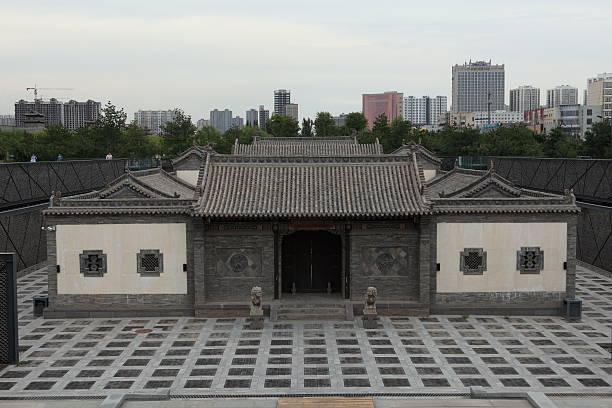 tempel en datong china - sehenwürdigkeit fotografías e imágenes de stock