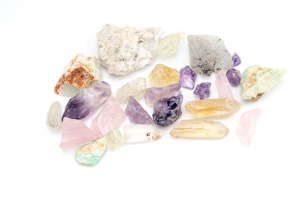 istock Crude gemstones semiprecious gem amethyst 526017543