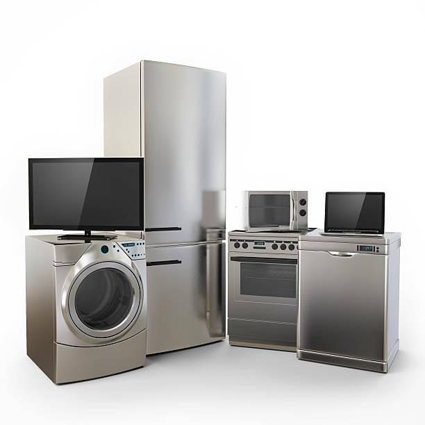 istock Electronics Fridge Microwave washer and electric-cooker Home Appliances 526020051