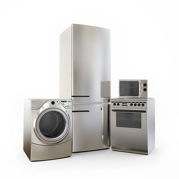 istock Electronics Fridge Microwave washer and electric-cooker Home Appliances 526020083