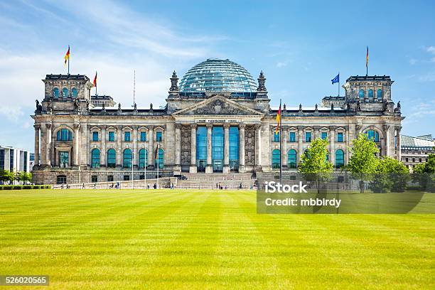 Reichstag Building Of German Parliament Stock Photo - Download Image Now - Bundestag, Germany, Parliament Building