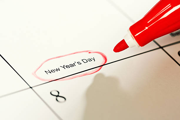 istock 'New Year's Day' printed on calendar 526021149