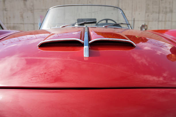 istock Hood of a classic car 526021289