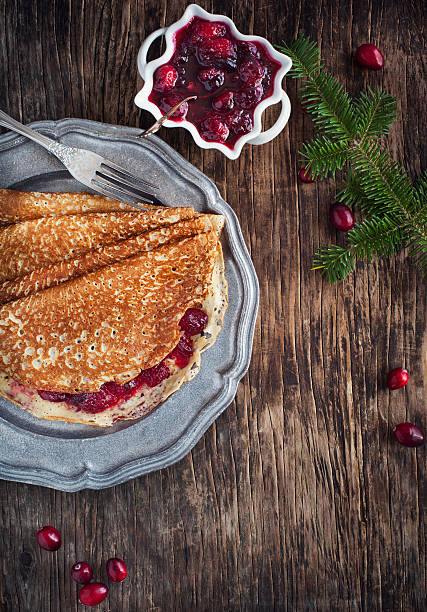 istock Crepes with Cranberry sauce 526023709
