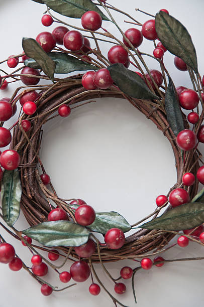 istock Christmas wreath, Winter Berries 526023753