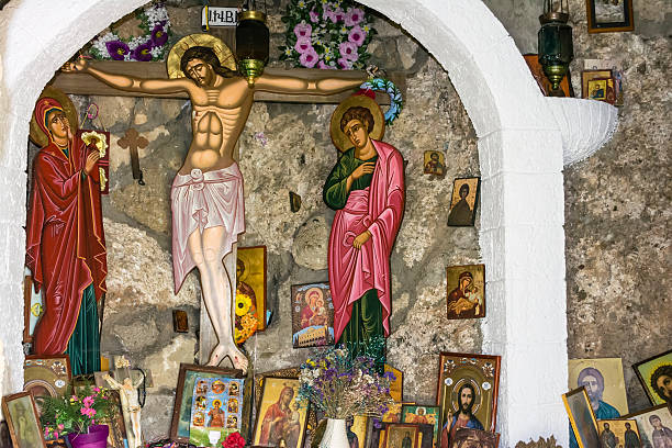 istock Greek Monastery Religious Pictures 526025035