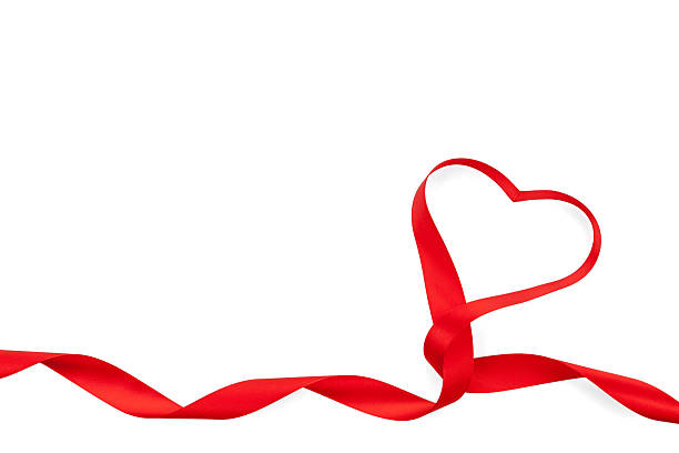 istock Valentines day heart shaped red ribbon 526034569